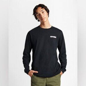 Converse Black Long Sleeve T-Shirt - Mountain Logo - Size XL